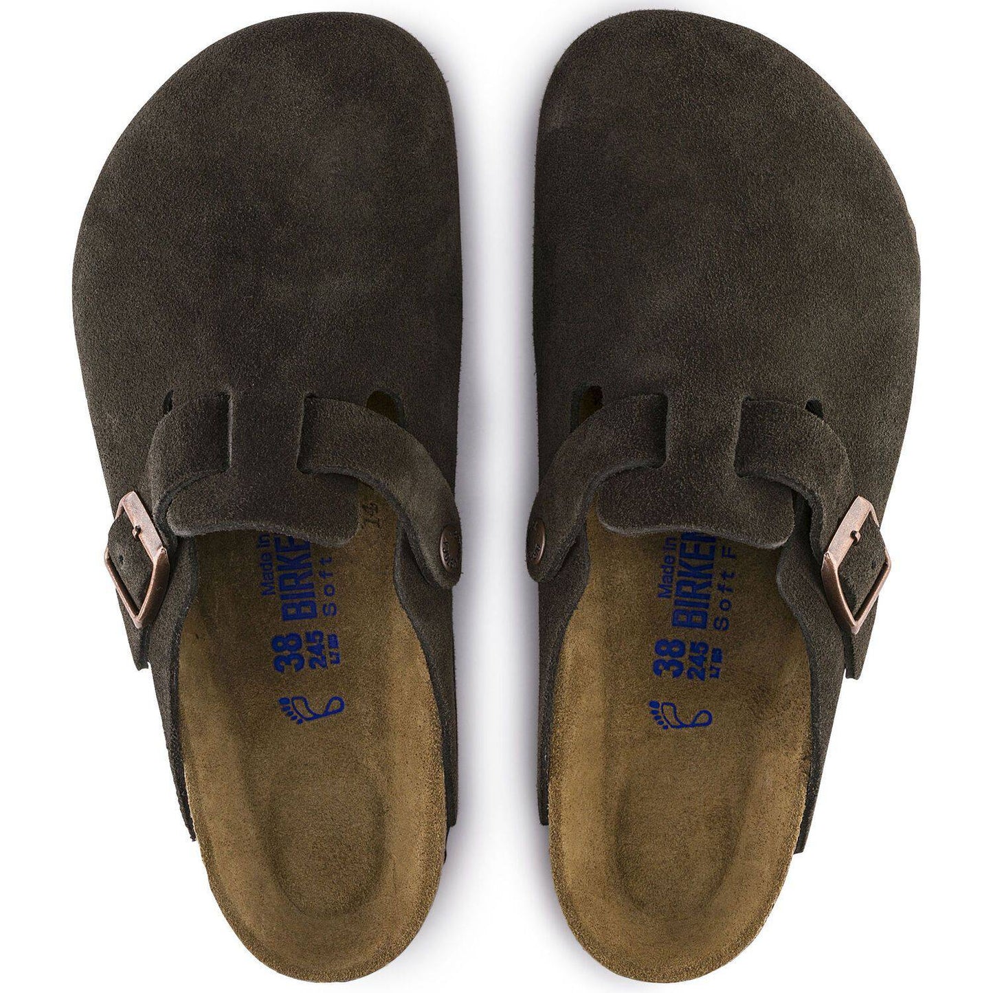 Boston Soft Footbed Suede Leather - Mocha